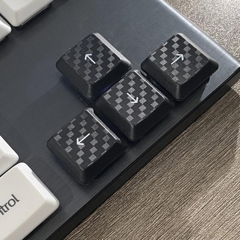 DIY Customs Keyboard Keys 17Pcs Keycap Carbon Fiber Texture Nonslip Cover for G915/G813/G815/G913 TKL