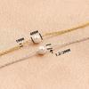 E476 14K Gold Filled with S925 Sterling Silver Chain Pearl Beads Spacer Chain for Necklace Bracelet Making