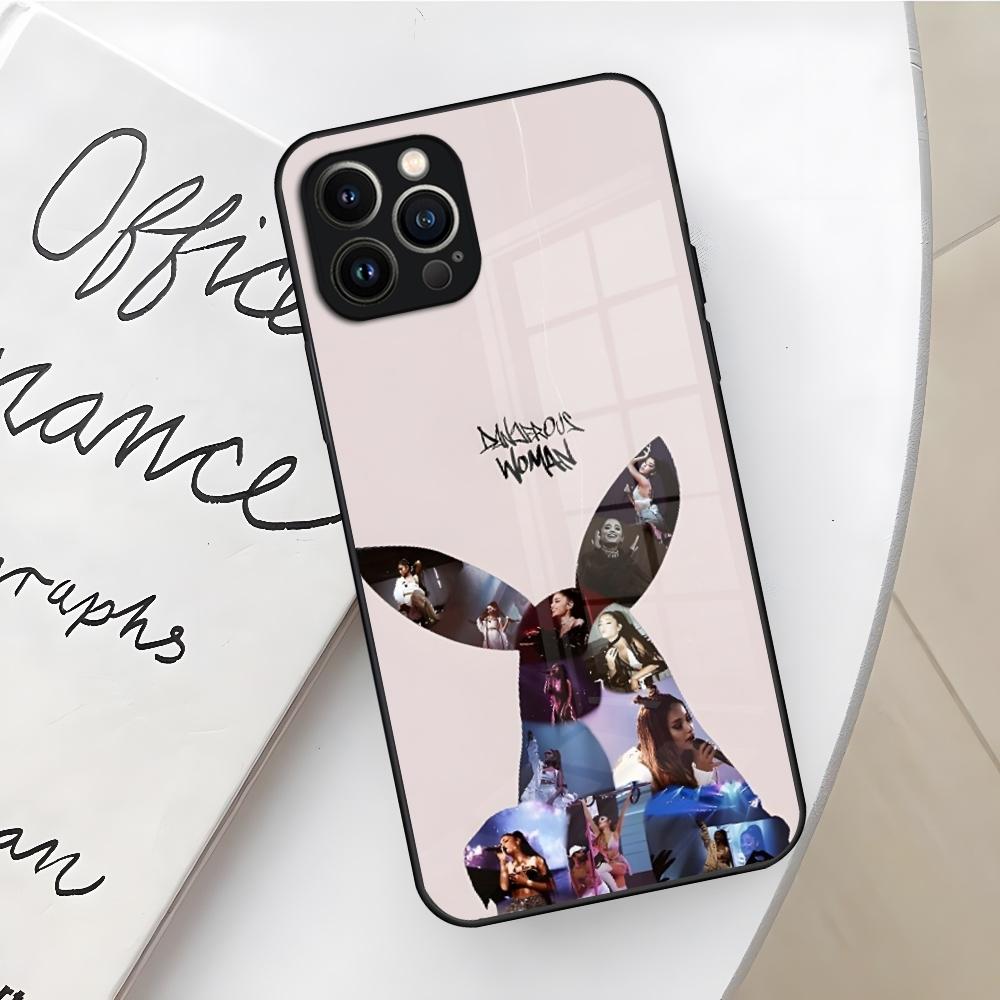 Чехол для телефона Арианы Гранде для Iphone 17 16 Air 15 14 12 11 13 Pro Max Mini X Xr Xs Se Стеклянный чехол Puls
