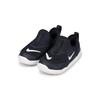 Nike Lil Swoosh Низкие спортивные повседневные кроссовки для малышей Черно-белые AQ3113-001
