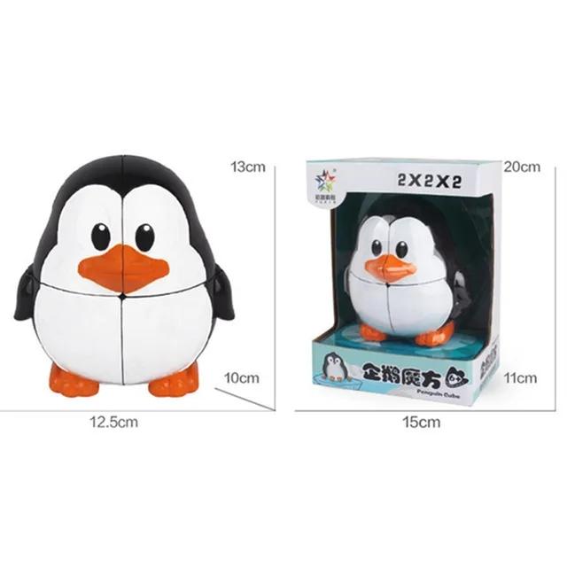Yuxin Idea Fun Волшебный куб Дракон 2x2 Дизайн Мультяшное Животное 2x2 Волшебный куб Скоростной Обучающая Головоломка Кубо Магико Игрушка Подарки