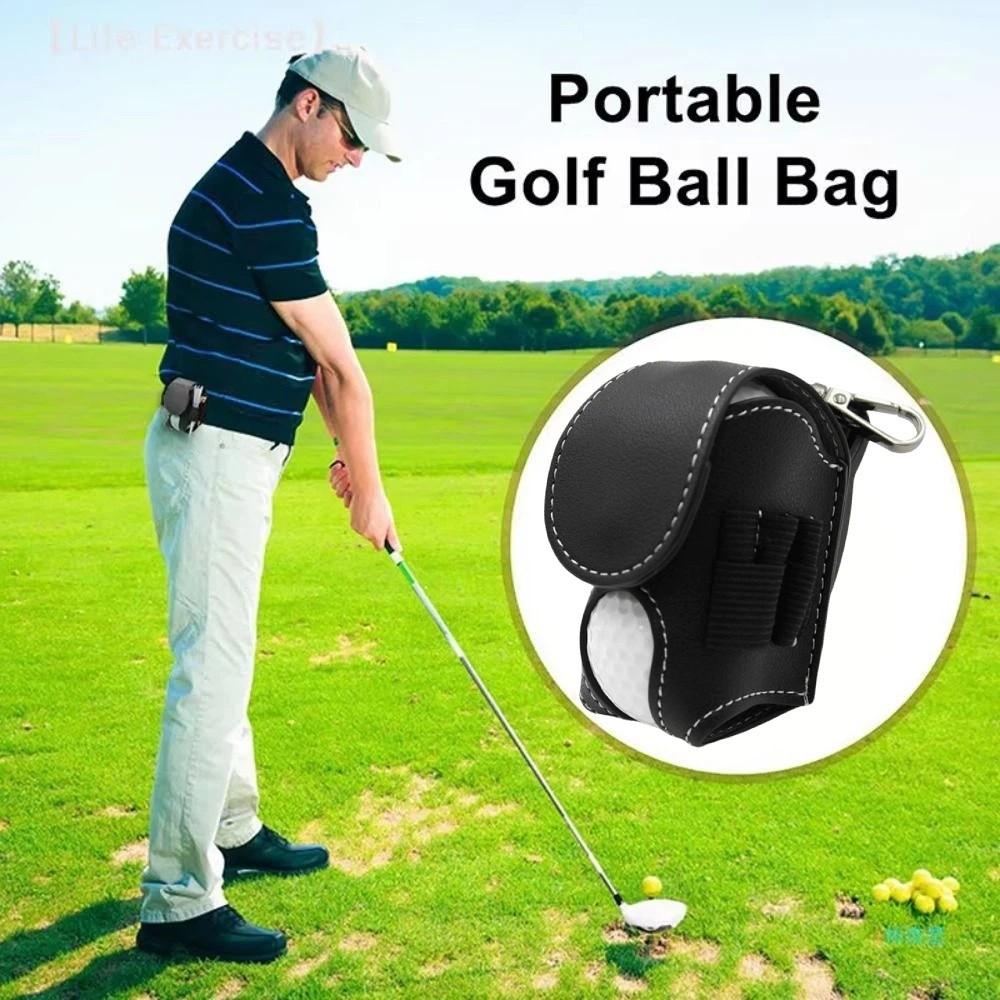 Waist-Hanging Golf Waist Holder Bag Portable Mini Golf Ball Bag Golf Tee Set Bag  Golf Accessories