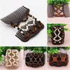 Flower Cute Butterfly  Stretchy Hair Accessories  Double  Wood Beads Magic Hair Comb