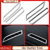 2Pcs Car AC Air Conditioning Outlet Vent Trim Stickers Cover for Volkswagen VW Golf 7 7.5 MK7 MK7.5 LHD 2013 - 