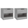 Nightstands Set 2 pcs Grey Sonoma Particleboard
