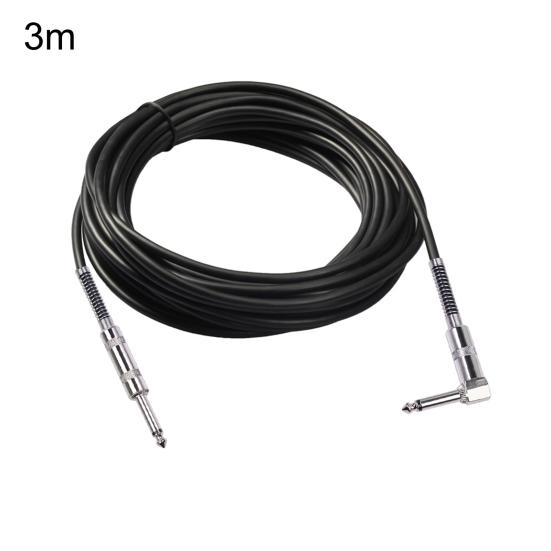 6.35 Кабель для электрогитары Прямой к угловому Бесшумный аудиокабель для бас-гитары
