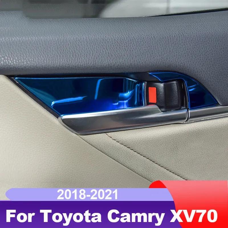 Накладки на панель дверной чаши салона автомобиля для Toyota Camry 2018 70 V70 Xv70 Trd Аксессуары Авто