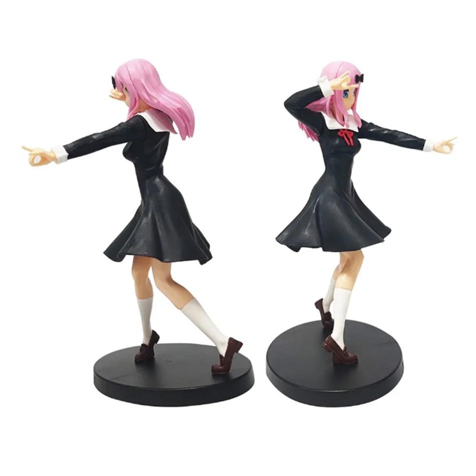 Любовь - это война 18 см Аниме Фигурка Кавайная Девушка Фудзивара Чика и Синомия Кагуя Экшн Коллекционная Модель Кукла Игрушка Подарок