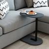 Деревянный журнальный столик с боковой стороной C, диван-стол, железная ножка, сервировочный стол для чая и кофе
