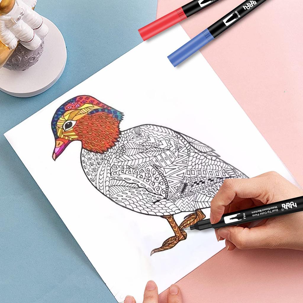 150 цветов маркер для рисования акварелью, цветная ручка для рисования акварелью, набор офисных пишущих инструментов, ручка, кисть, ручка, ручка на водной основе, набор,