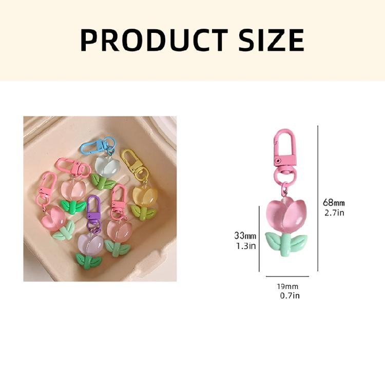 Прочный брелок для ключей с цветком из смолы Элегантный прозрачный брелок для ключей с цветком Уникальный кулон для ключей Идеально подходит для любителей природы