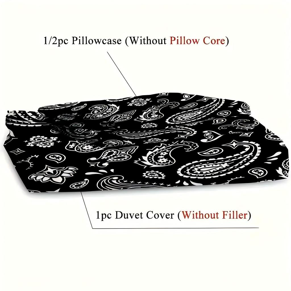Комплект пододеяльника с 3D-печатью Paisley Mandala в богемном стиле, наволочки, роскошный домашний текстиль, мягкие комплекты пододеяльников