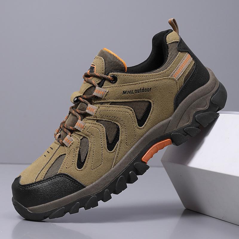 New Outdoor Large Size Spring and Autumn Hiking Shoes Hiking Waterproof and Non-slip Low-top Shoes Men's Travel Shoes