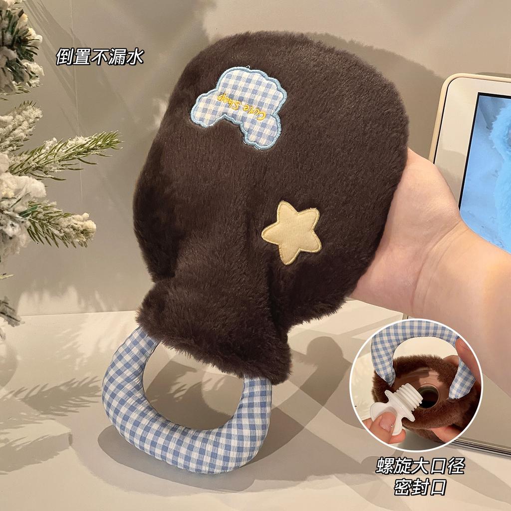 1 шт. грелка для теплой воды, грелка для горячей воды, наполнение водой для согрева живота, грелка для рук для студентов, милый плюшевый горячий компресс мини-размера