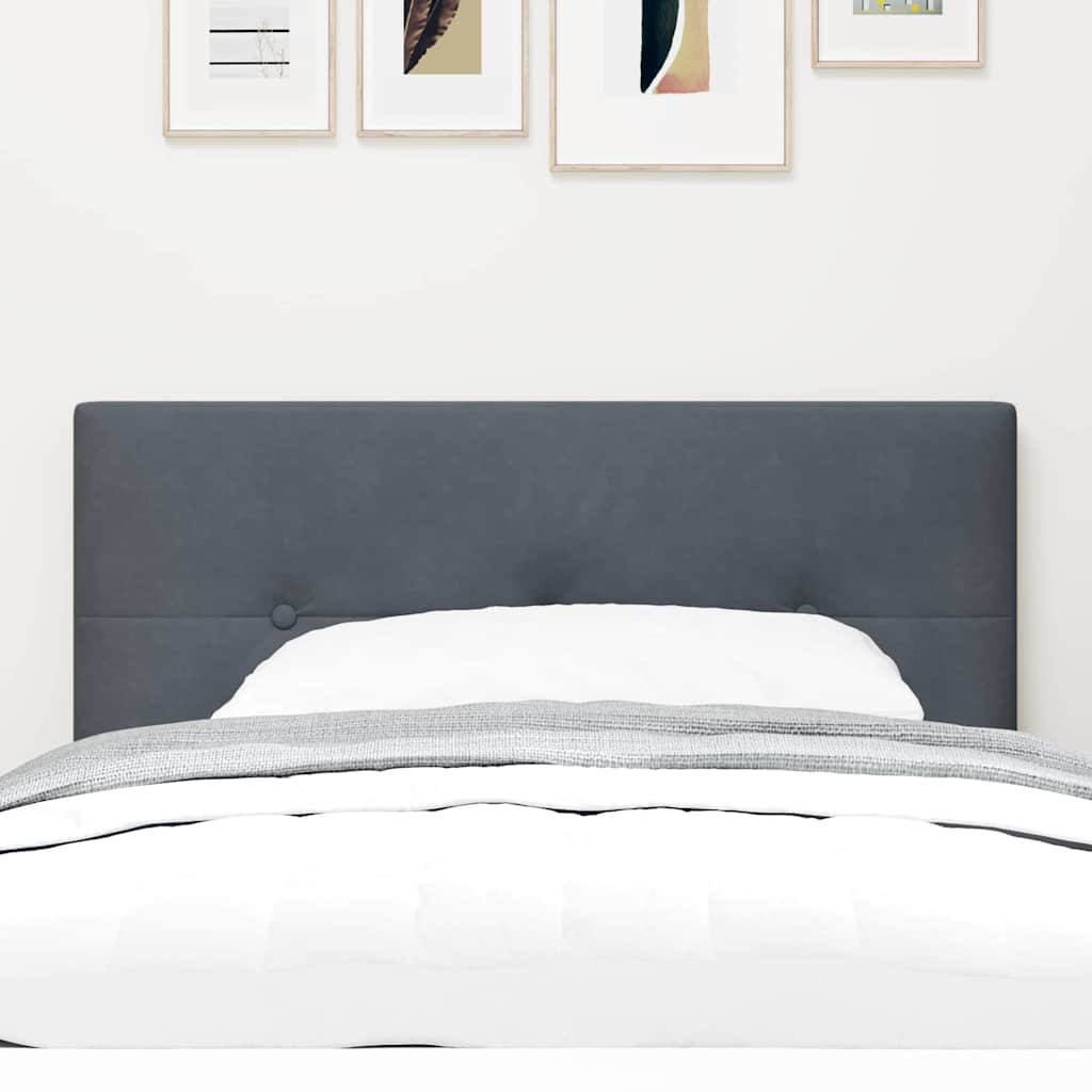 Headboard Dark Grey 100 cm Velvet