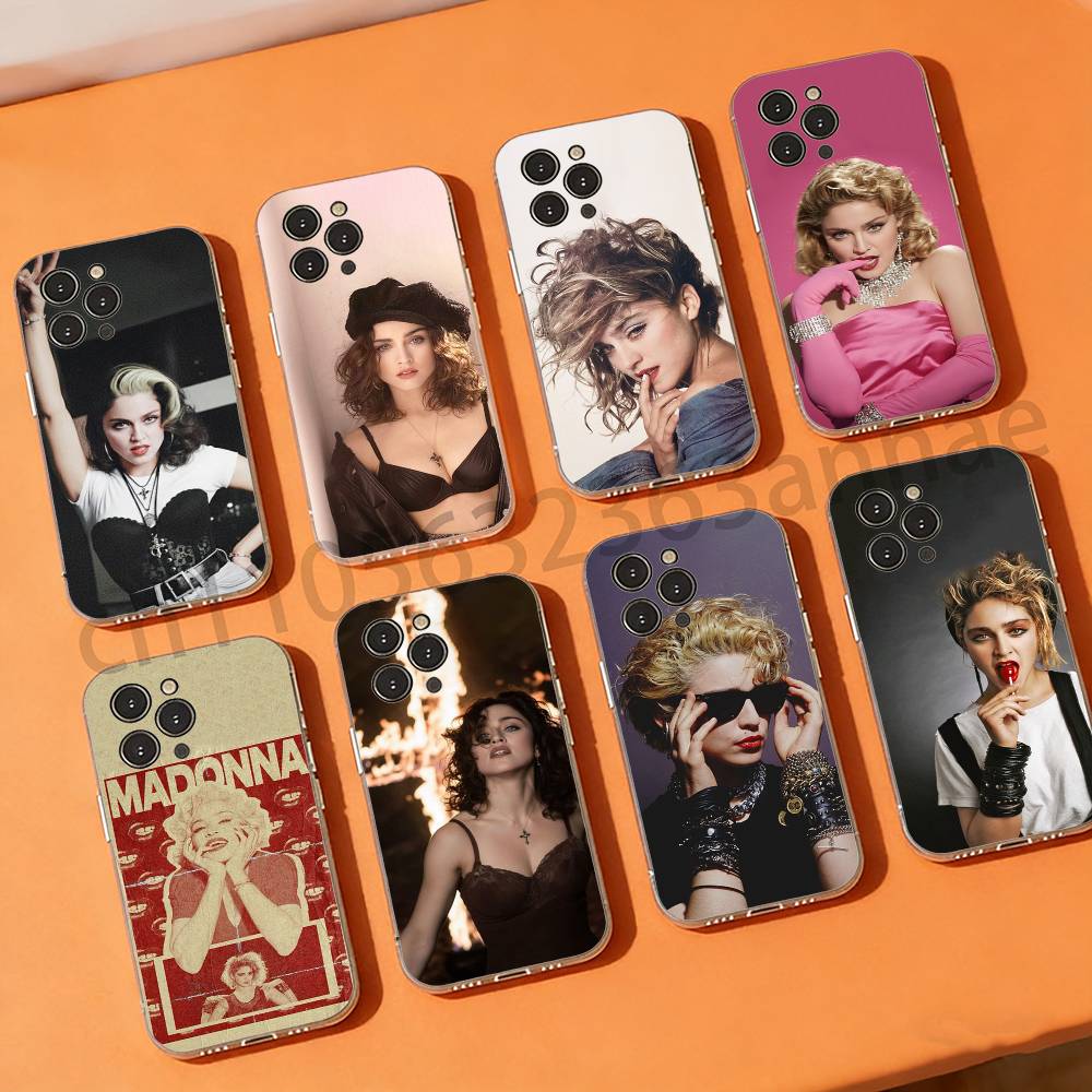 M-Madonna-S Чехлы для телефона 80-х для iPhone 17 16 15 14 13 12 11 Pro Max Plus Роскошная защита камеры Пластик