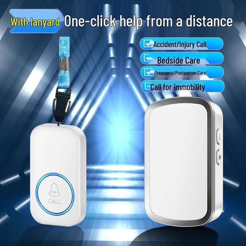 Senior Wireless Emergency Call Button for Bedside Use