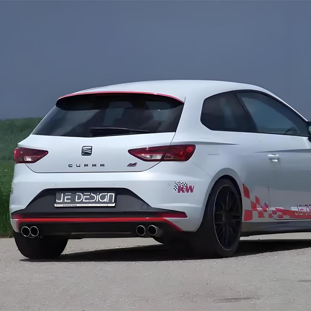 Подходит для SEAT LEON ST 2013-2017, Накладка на задний фонарь, Прозрачная линза с красным корпусом