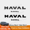 AAXX1 Для Haval H9 2026 Аксессуары Передние Эмблемы Для Haval H9 2025 Черный Логотип Декоративная Наклейка на Решетку Декаль на Кузов Внешняя Маркировка