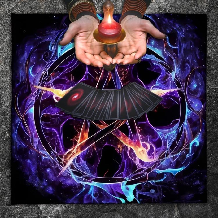 Многофункциональное покрытие для стола с картами Таро, квадратные украшения, скатерть для стола Таро, скатерть для алтаря колдовства и гадания