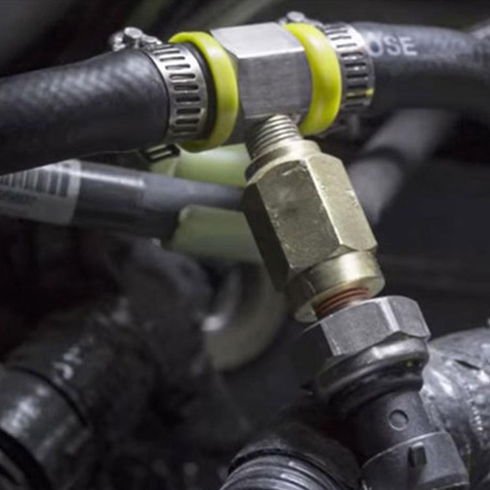 1/2 3/8 дюймов топливная магистраль, Т-образный адаптер давления топлива для датчика давления топлива, автомобильные аксессуары, Т-образный адаптер, разъем