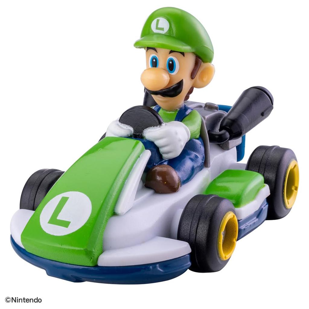 Takara Tomy Mario Kart Drift Starter Set Luigi and Standard Car Miniature Toy Ages 3 and Up