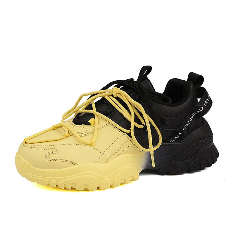 Ретро Harajuku Мужские повседневные кроссовки Уличные суперзвездные туфли Удобные кроссовки на платформе Мужские массивные туфли Дизайнерские мужские кроссовки