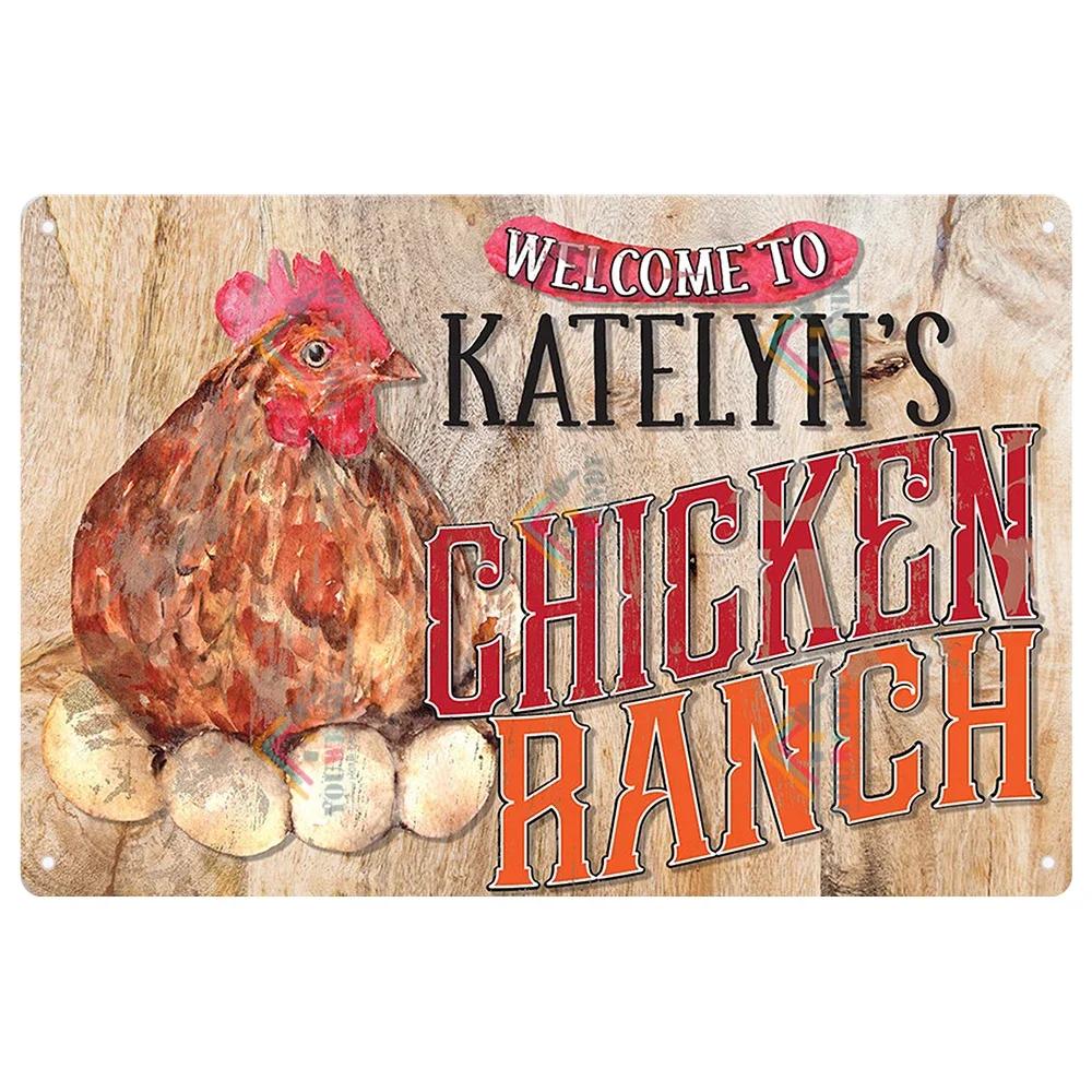 Retro Tin Sign I Love My Ladies Vintage Metal Sign, Funny Chicken Farm Decor, Farmhouse Sign, Country Decor, 7.9x11.8 Inch