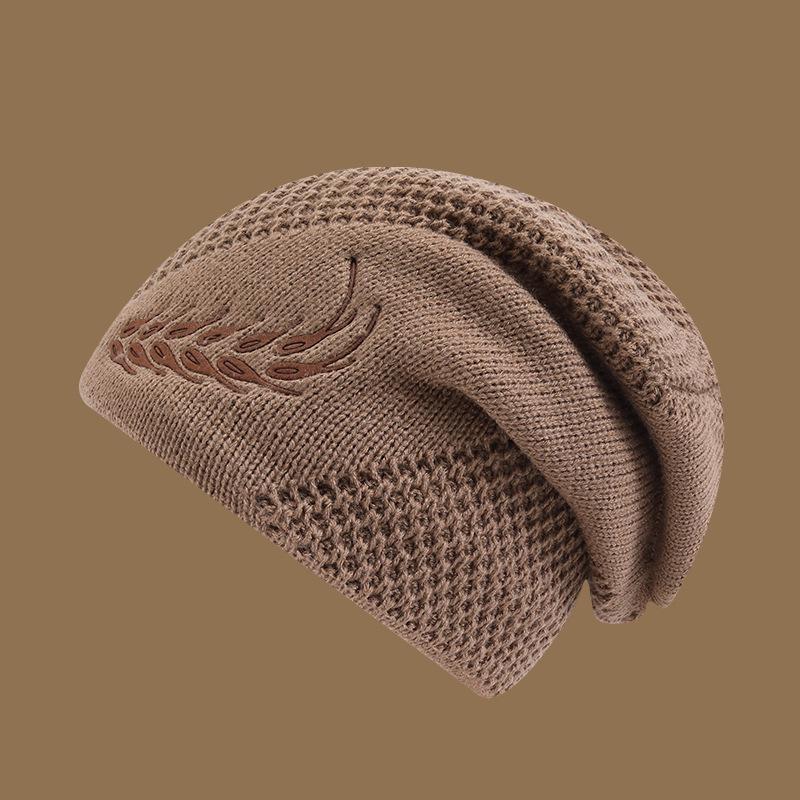 Мужские толстые шерстяные вязаные зимние велосипедные шапки с защитой ушей