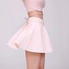 Приталенная плиссированная теннисная юбка с высокой талией - Женская дышащая короткая юбка А-силуэта