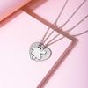 2 Pcs/Set Stainless Steel Heart Puzzle Couple Necklace Fashion Jigsaw Best Friends Brothers Sisters Necklaces Jewelry