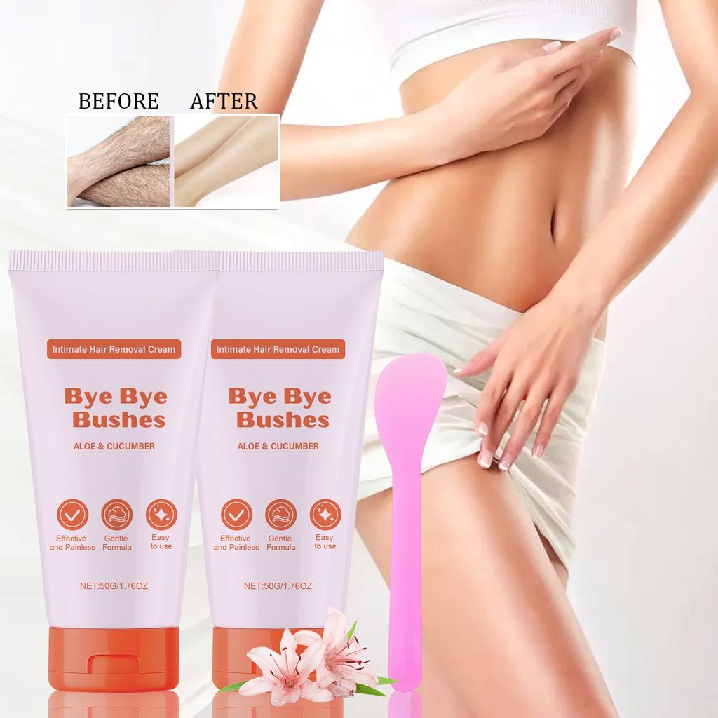 Bye Bye Gentle Hair Removal Cream, Крем для удаления волос, Крем для удаления волос в области подмышек и бикини, Нежный, не раздражающий (1шт)