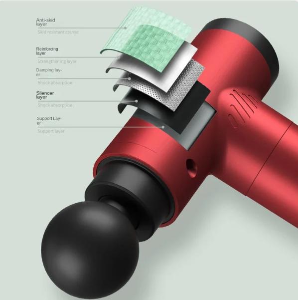 Новый Fascia Gun Умный домашний массажер для релаксации Снятие мышечной боли Вибрационный портативный массажный пистолет