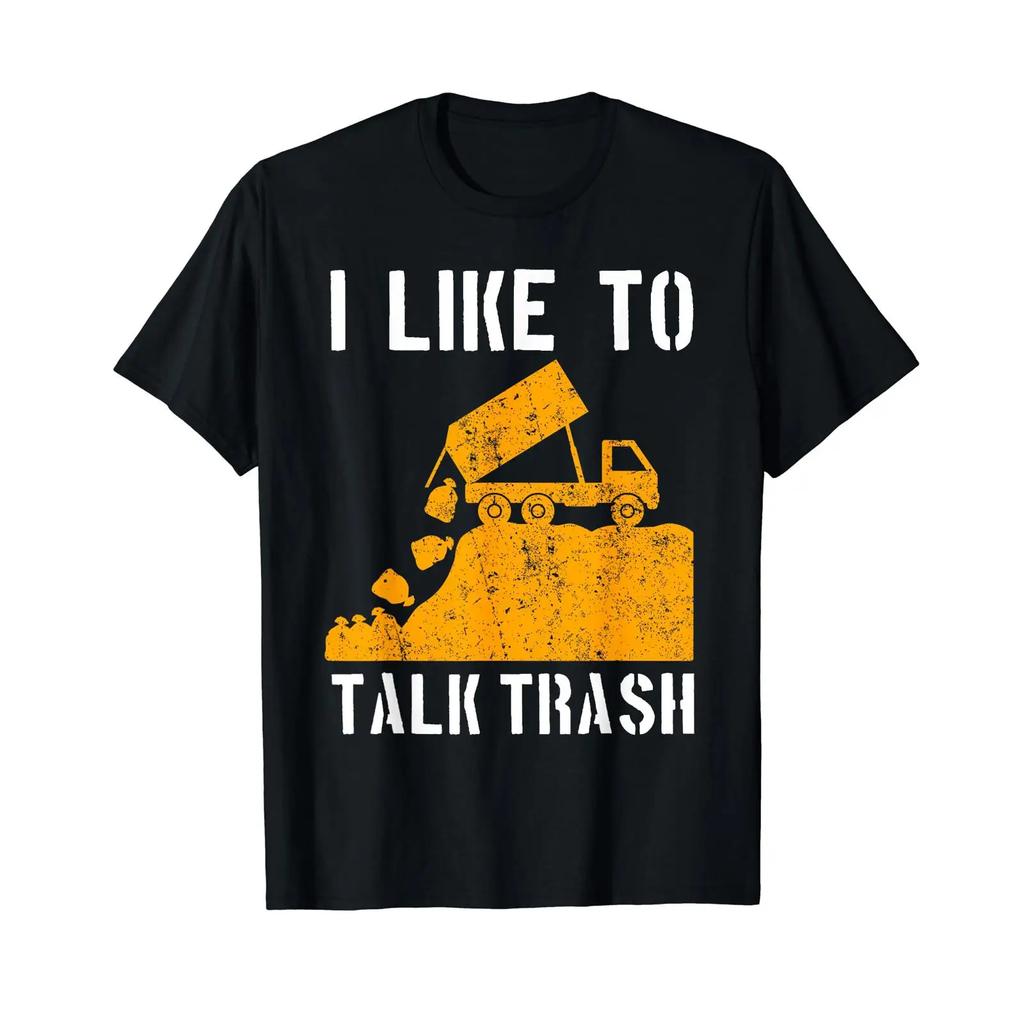 Garbage Truck Waste Recycle Trash Collector Earth Day T Shirt vintage Washed graphic Stylish Stretched designer clothes Casual