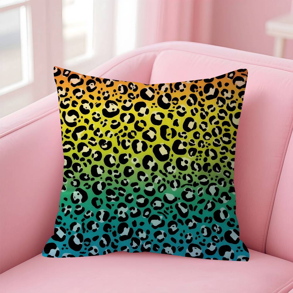 Fashion Leopard  Personalized Pillow Dust Cover Bedroom Kids Party Decoration Pillowcase Birthday Children Gift
