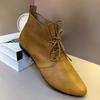 Туфли на плоской подошве женские ботильоны с острым носком кожаные туфли на шнуровке дизайнерские туфли-оксфорды осень новинка 2024 года трендовые женские туфли для ходьбы
