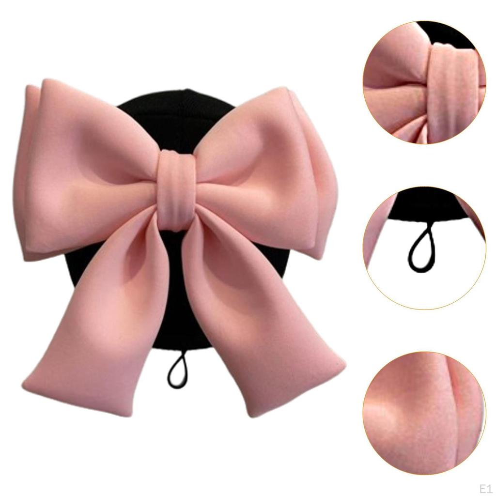 Чехол для лыжного шлема, подходит всем, шапка, милый бант, вязаная шапочка для катания на коньках, велоспорта, сноуборда, забавная