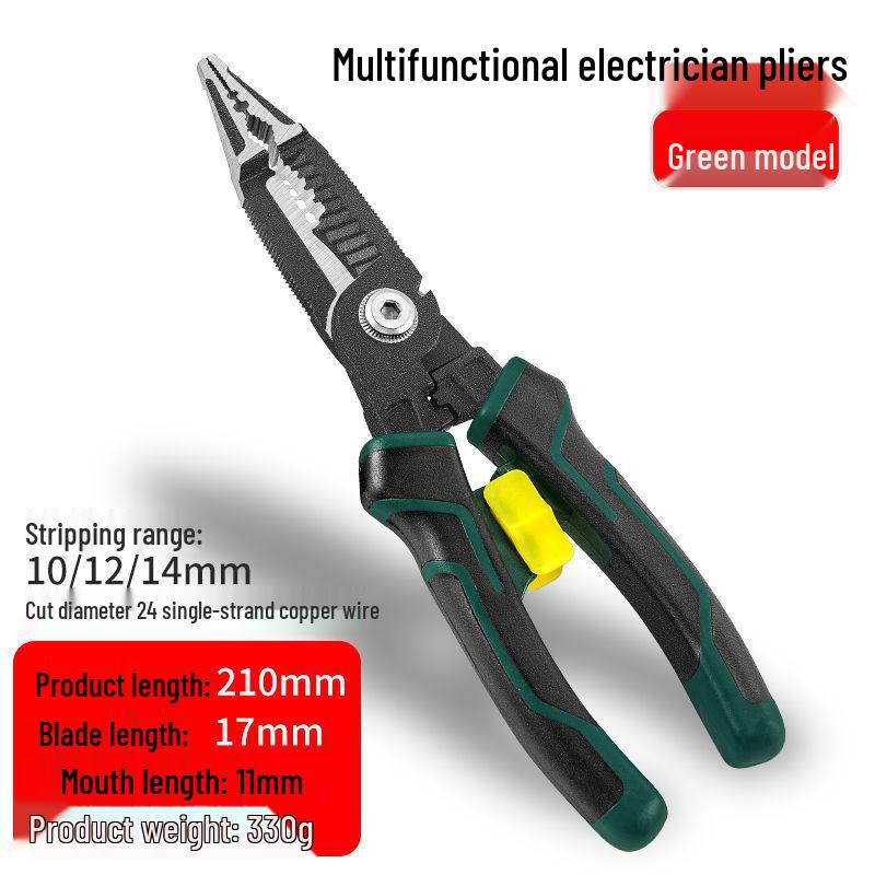 Многофункциональные плоскогубцы электрика семь в одном: Инструмент для снятия изоляции, обжима и плоскогубцы