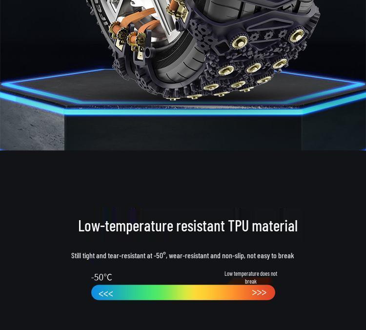 Универсальные автомобильные аварийные противоскользящие цепи для седанов и внедорожников - Безопасность на снежной дороге