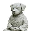 3D Printed Meditating Dog Statue, Cute Zen Puppy Sculpture, Retro Desk Decor for Home & Office, Unique Gift for Dog Lovers