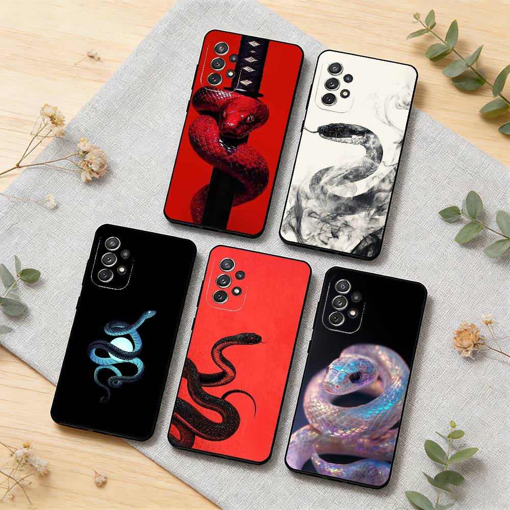 Чехол для телефона «Змея Божественной Мудрости» для Samsung S25, S24, S21, S22, S23, S30, Ultra, S20, Plus, Мягкий силиконовый черный чехол