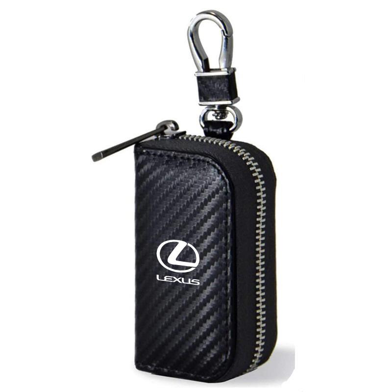 WRSP5 Carbon Fibre leather Car Key Bag Men's Storage Case For Lexus GX460 Ct200h IS250 ES 220D IS200 Fsport GS GX IS LS LX NX RX UX CT