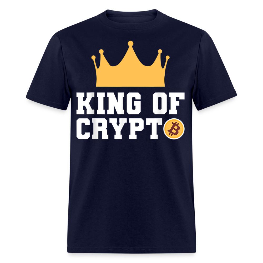 Футболка Bitcoin King of Crypto Футболка с криптовалютой Размер S-6XL