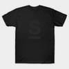 Men Black Print T-shirt Super Large TShirt Letter-and-line No-Cut Transfer Paper Print Cotton Tshirt