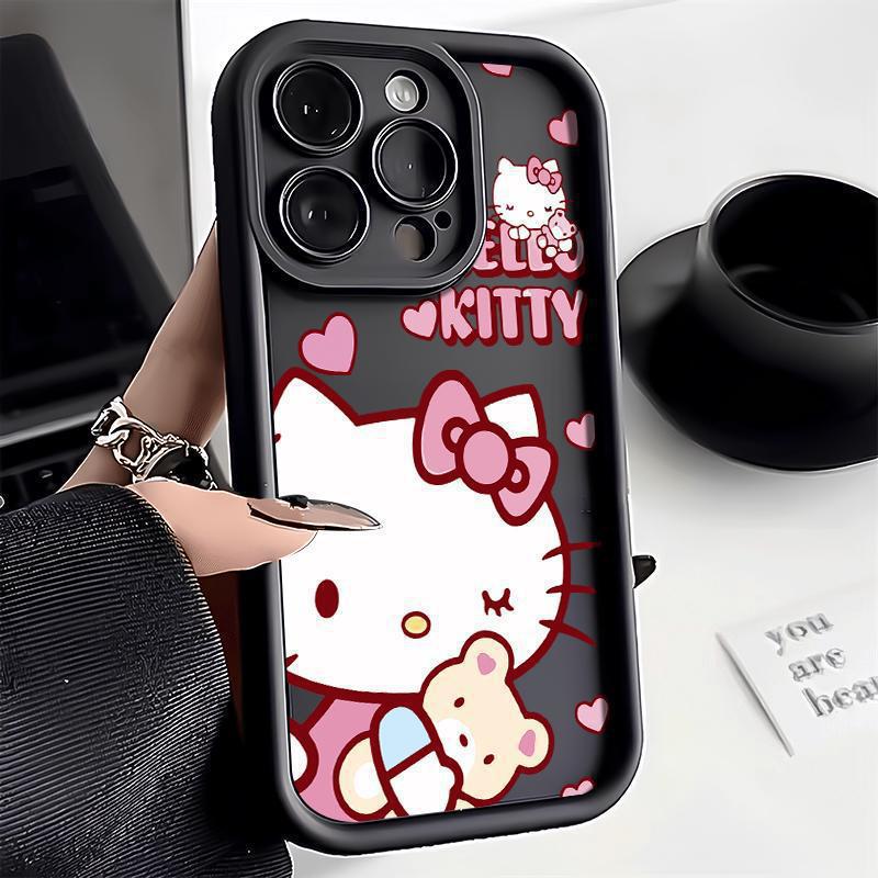 Взрывозащищенный TEMU/Xiyin/TikTok Sanlio TK кот Hello Kitty для Apple 16 чехол для мобильного телефона лестница