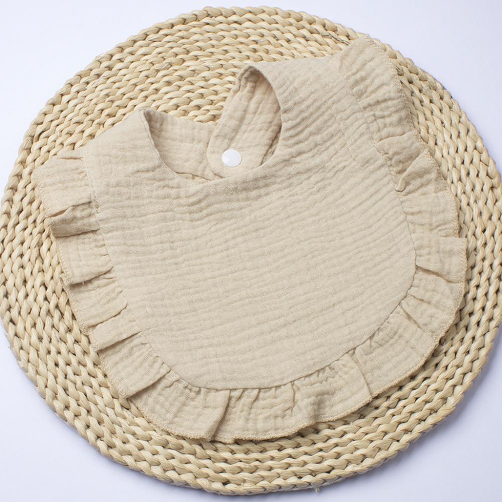 Soft Muslin Baby Bibs Solid Colored Teething Drooling Bib Bandana Drool Bibs  Boys Girls