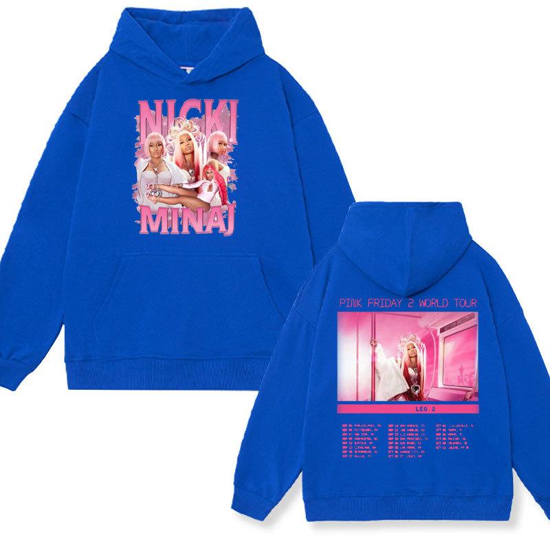 Худи для мужчин Rapper Nicki Minaj Pink Friday 2 World Tour 2024
