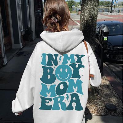 Женский флисовый свитер с принтом лица и улыбки, на плечах, с капюшоном и завязками