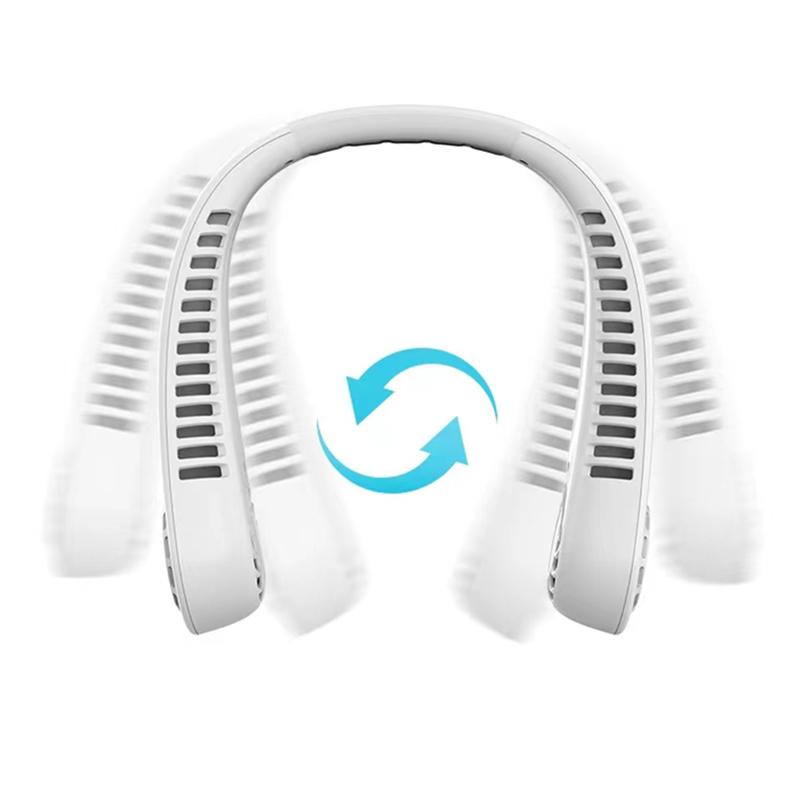 Портативный уличный мини USB-зарядный шейный вентилятор безлистный дизайн ленивый человек висит шейный вентилятор