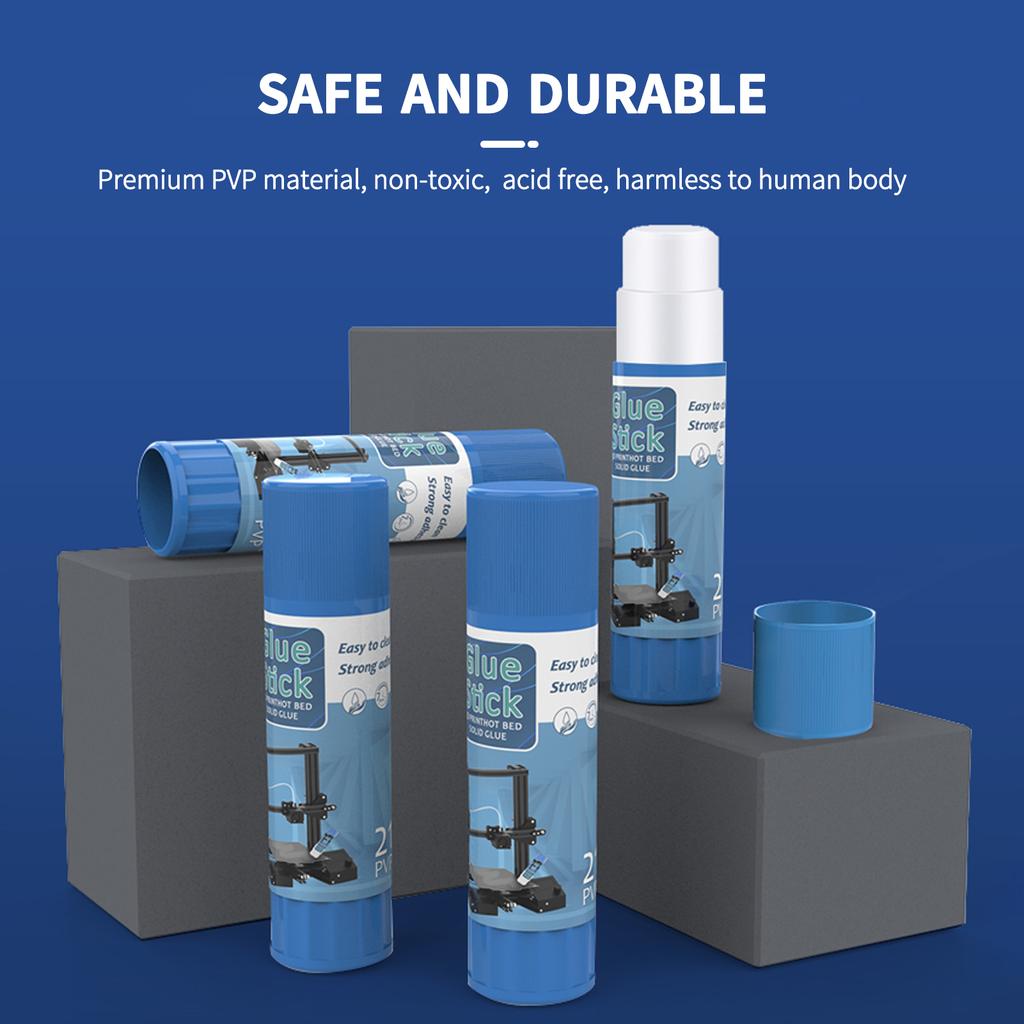 Клей-карандаши для 3D-принтера PVP Твердые клеевые палочки Нетоксичные моющиеся для стеклянной пластины платформы с горячей кроватью